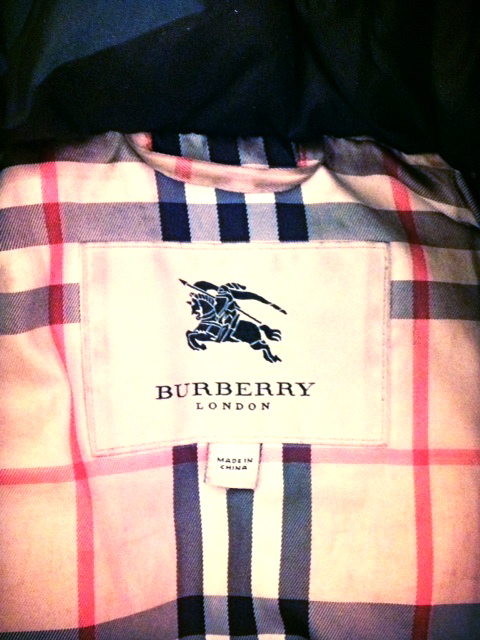 Made in China: Burberry | Brioche and 